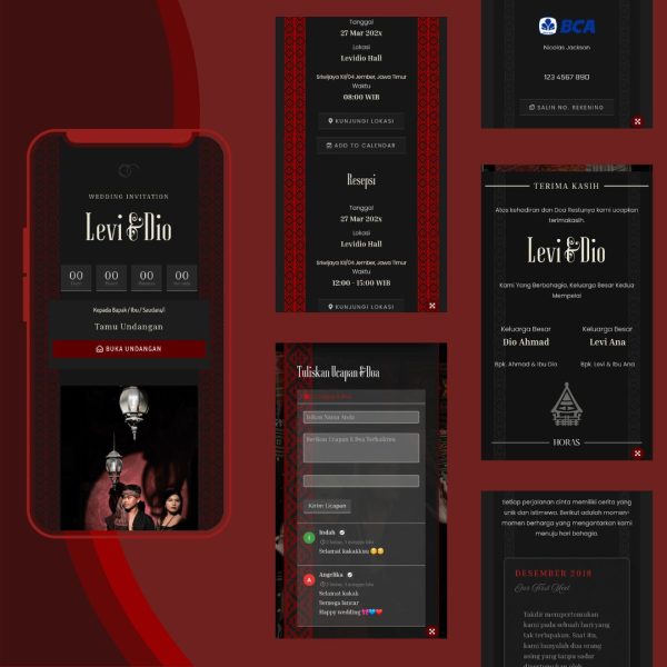 Tema Adat Batak 2 Merah Minimalis