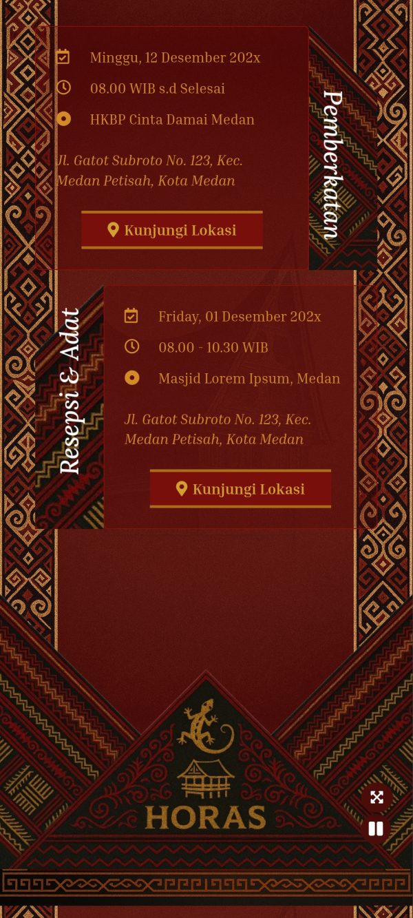 Tema Adat Batak 3 Luxury Ulos - Image 5
